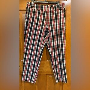 Time and Tru Red and Black Plaid Women’s Pants